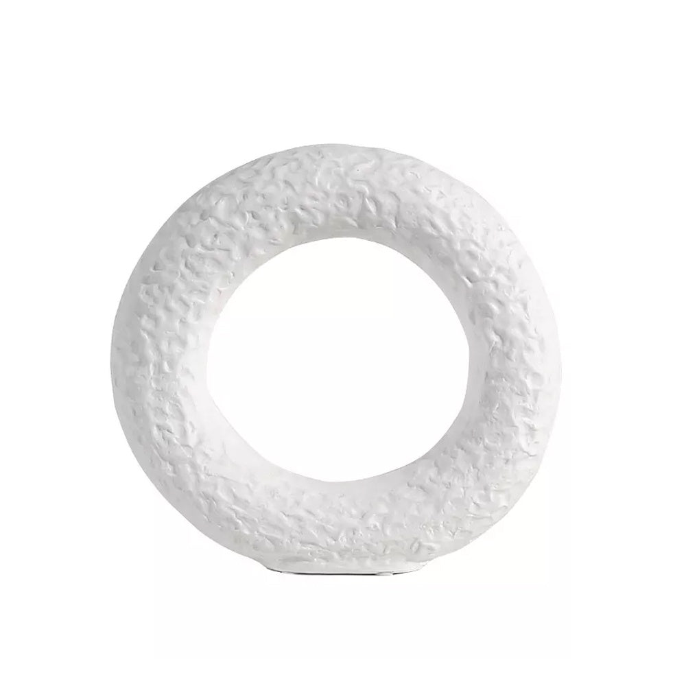 White Ceramic Textured Ring TP245-1