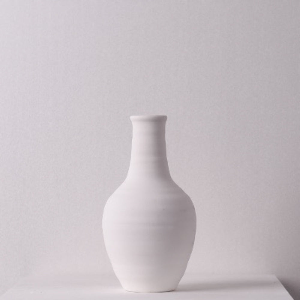 White Ceramic Bud Vase TS381