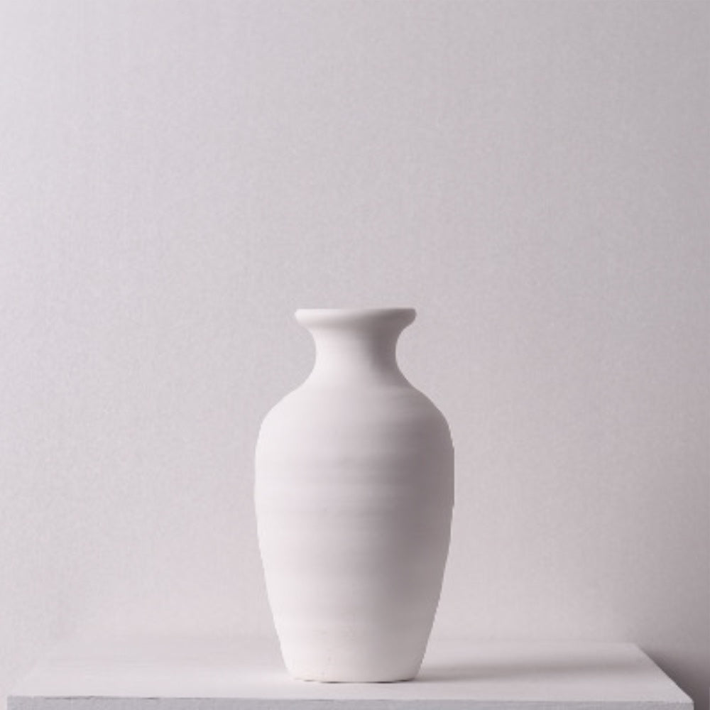 White Ceramic Bud Vase TS382