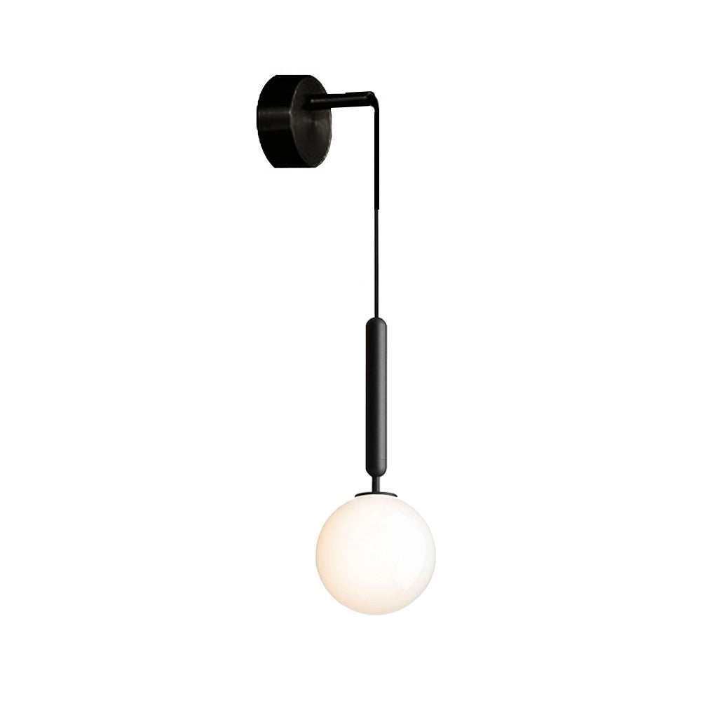 Globe Wall Light - Black W1501-B