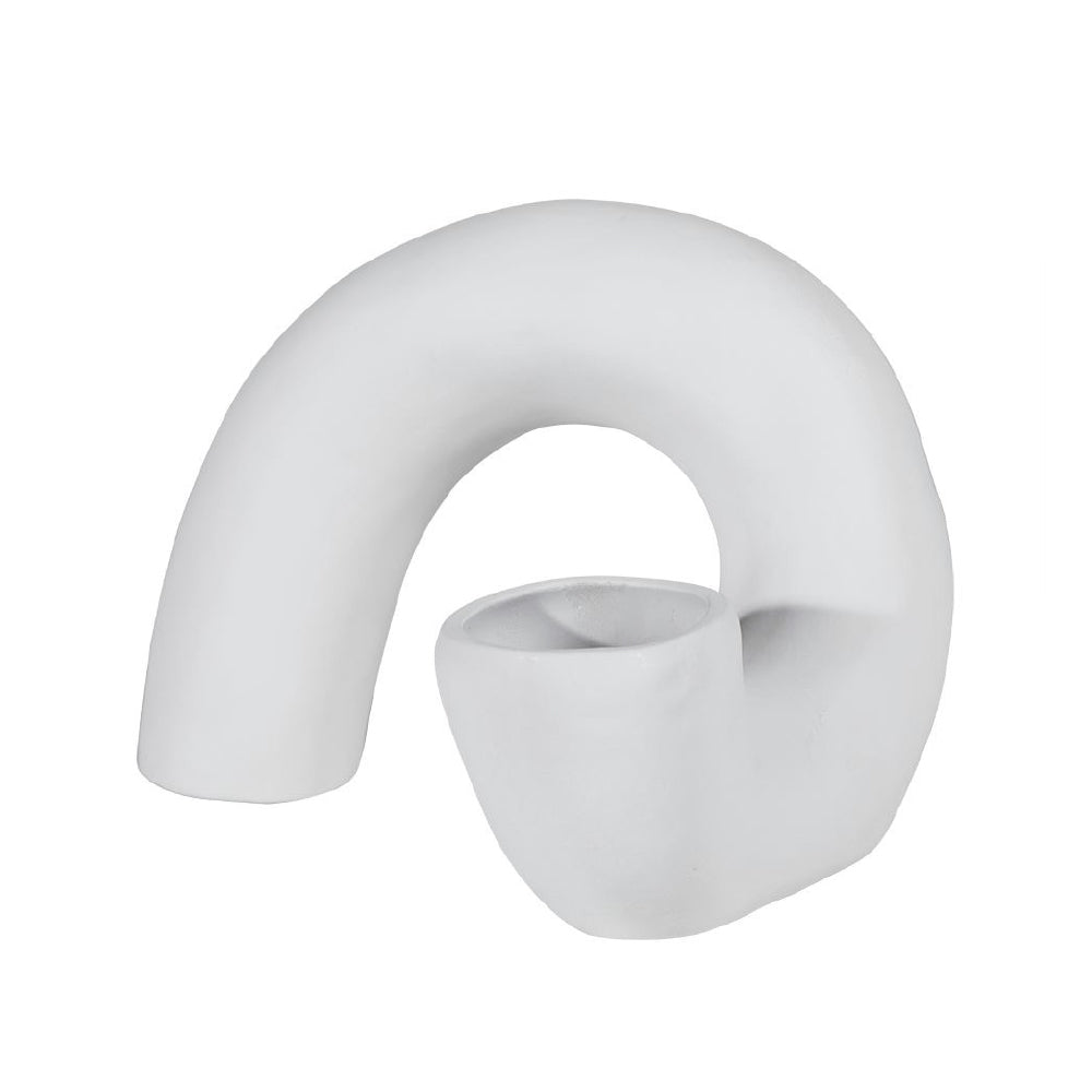 Matte White Ceramic Vase - B WS-360-W