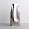 Chrome Finish Ceramic Vase X2024-1S