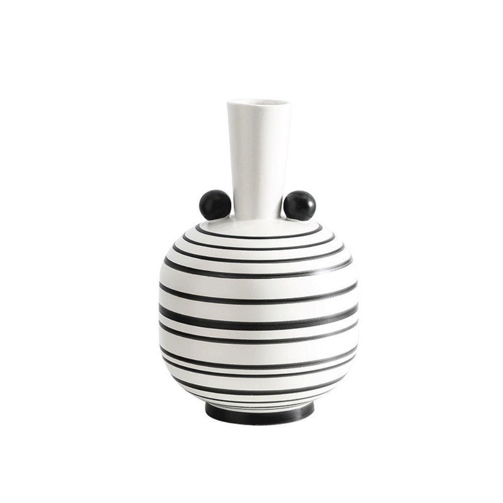 Black & White Ceramic Vase XR-032