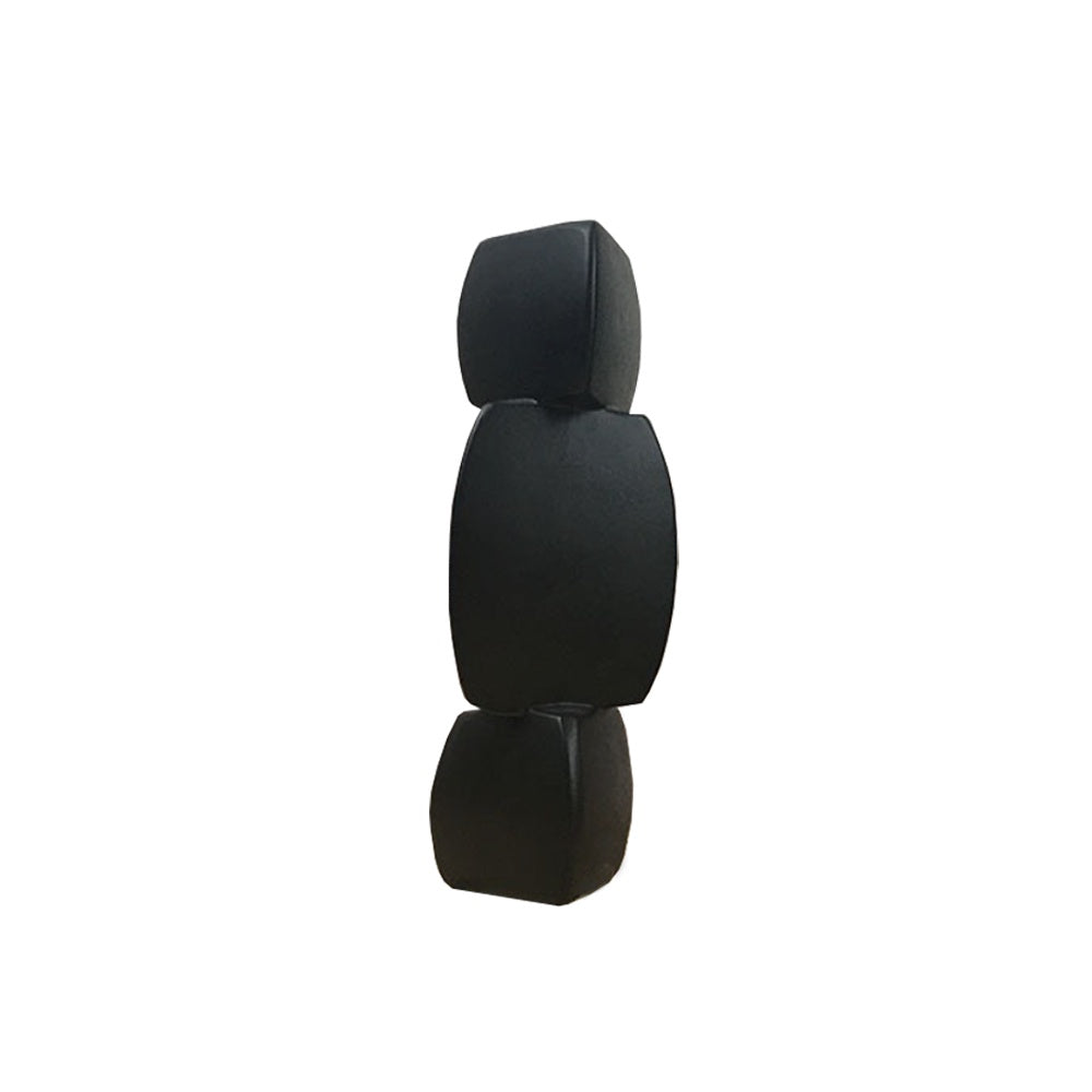 Black Ceramic Totem Vase - Medium YD-003