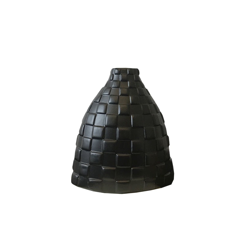Black Ceramic Textured Vase YD-011