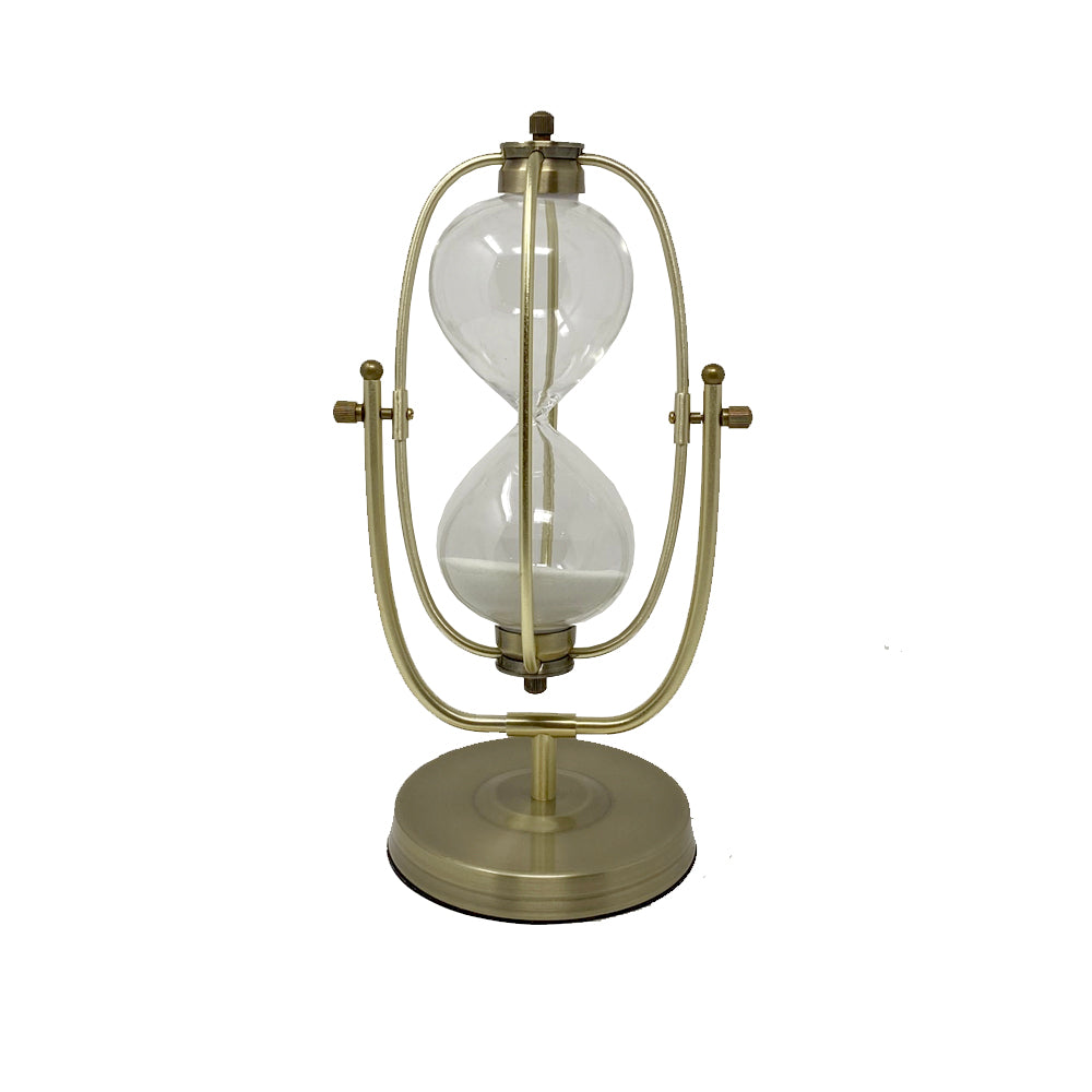 Metal & Glass Spinning Hourglass ZD-068