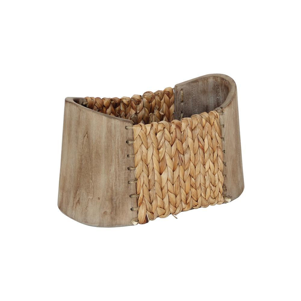 Seagrass & Wooden Planter - Small CF20076
