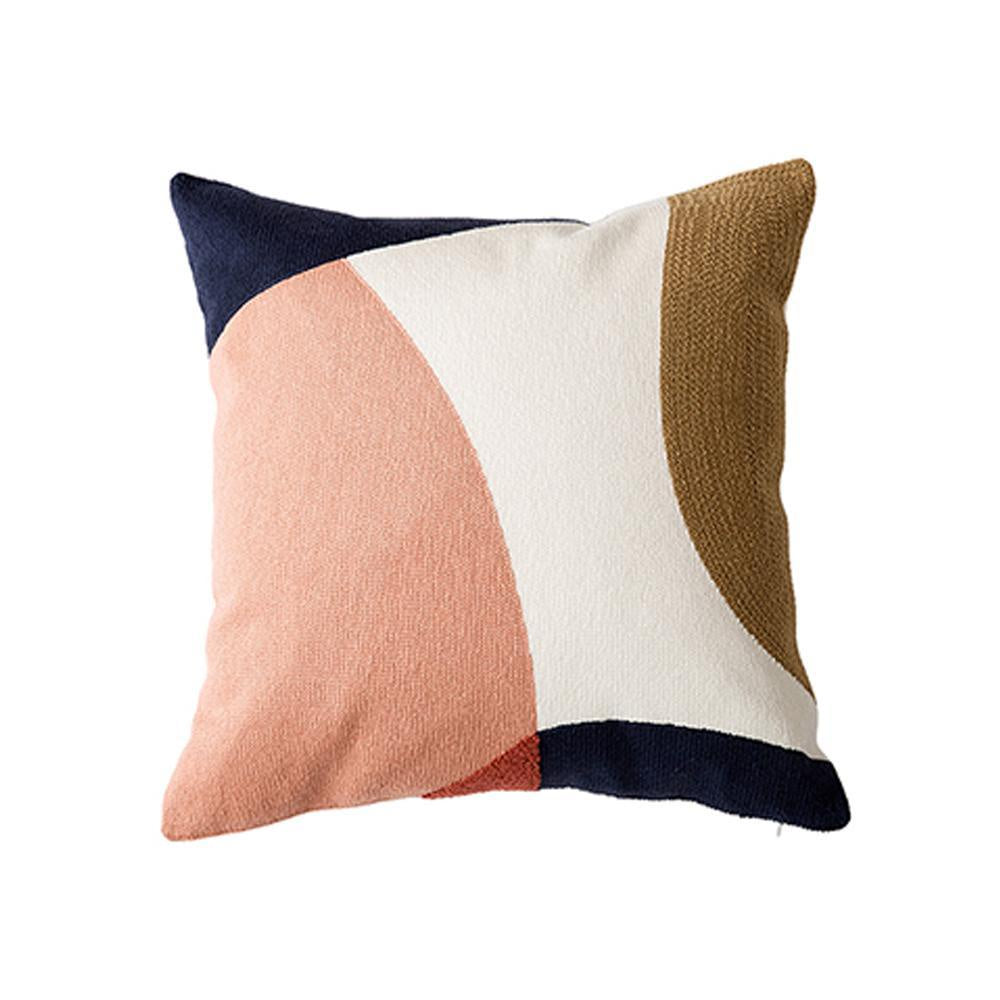Abstract Geometric Embroidered Cushion MND210