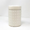 White Ceramic Particle Jar - B FA-D2003B