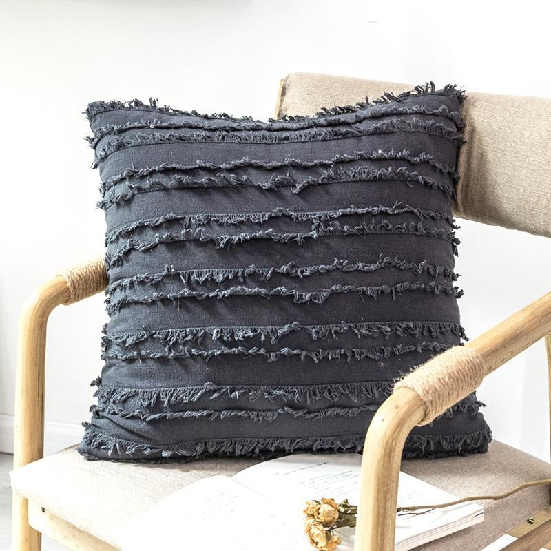 Dark Grey Boho Cushion MND094
