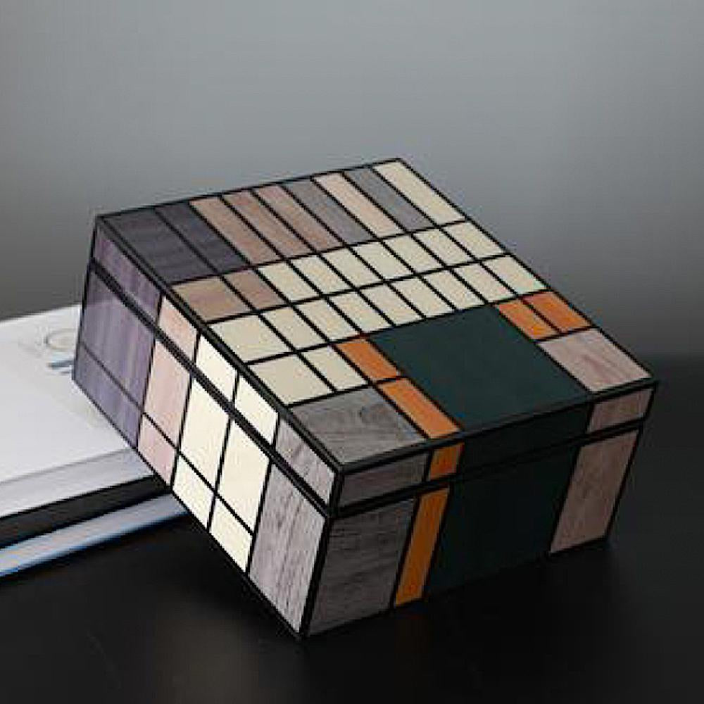 Lacquer Square Decorative Box DX190608