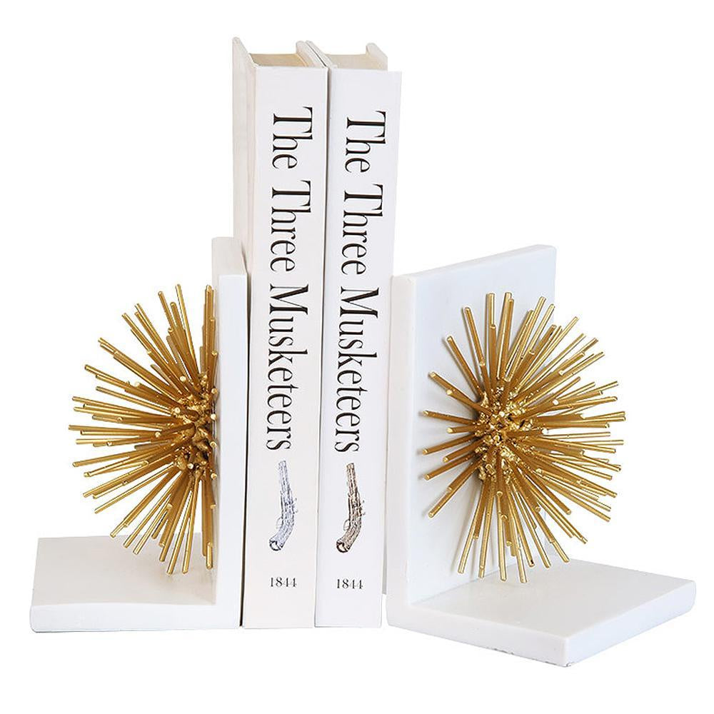 Gold Sputnik Bookends - 1 Pair FA-SZ1813