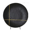 Black Decorative Plate with Gold Thread FA-D1955B