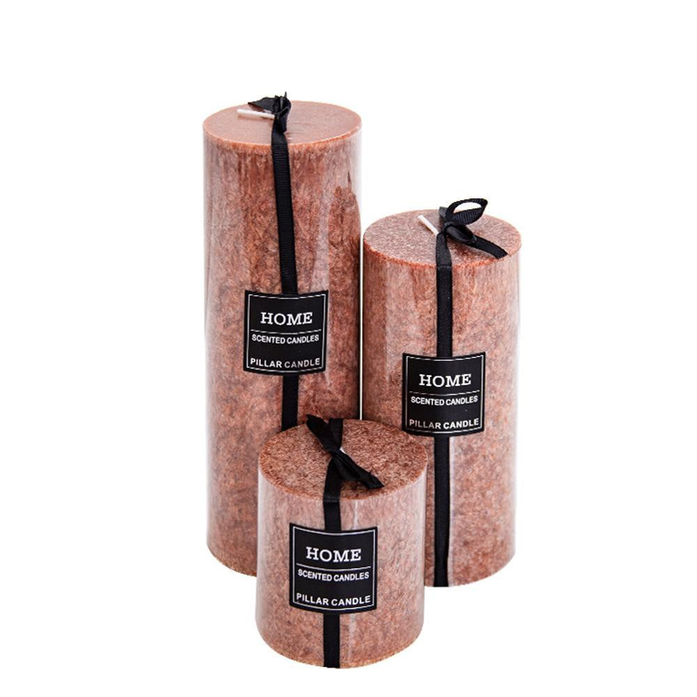 Brown Pillar Candle - Large FC-XY2007A