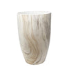 White Ceramic Vase مزهرية