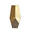 Gold Ceramic Pentagon Vase - Medium مزهرية