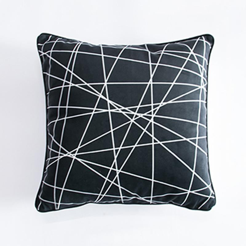 Black & White Abstract Pattern Cushion MND046