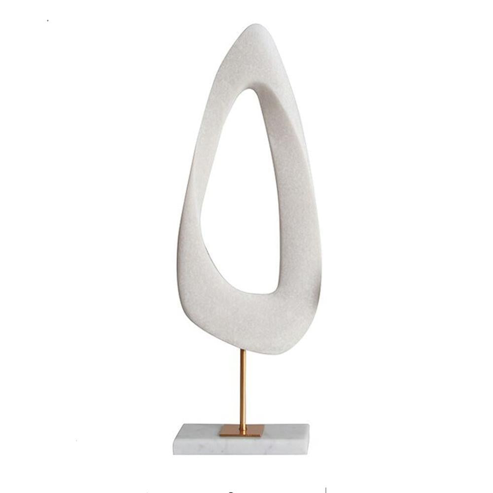 White Abstract Sculpture - Tall FA-SZ2004A