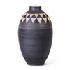 Black & Ivory Round Ceramic Vase - Large 603530