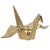 Gold Ceramic Origami Crane - Large FL-D398