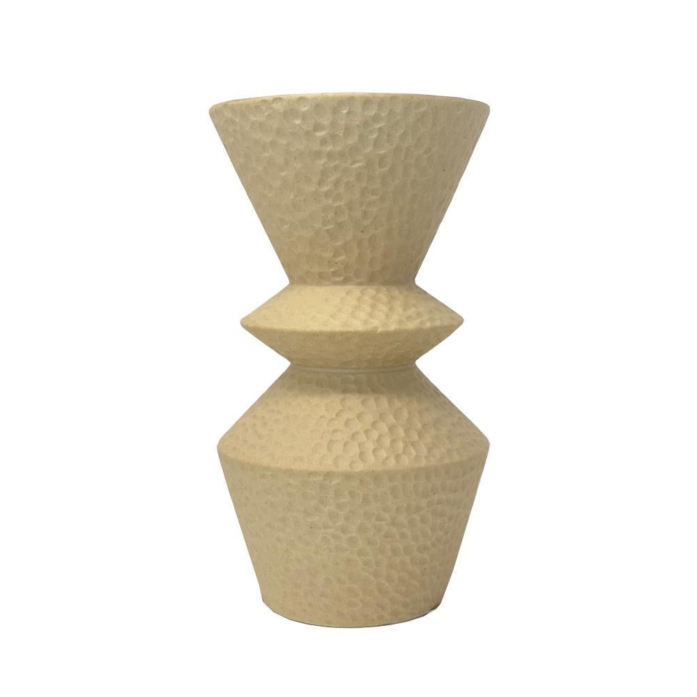 Beige Ceramic Vase - A 606079
