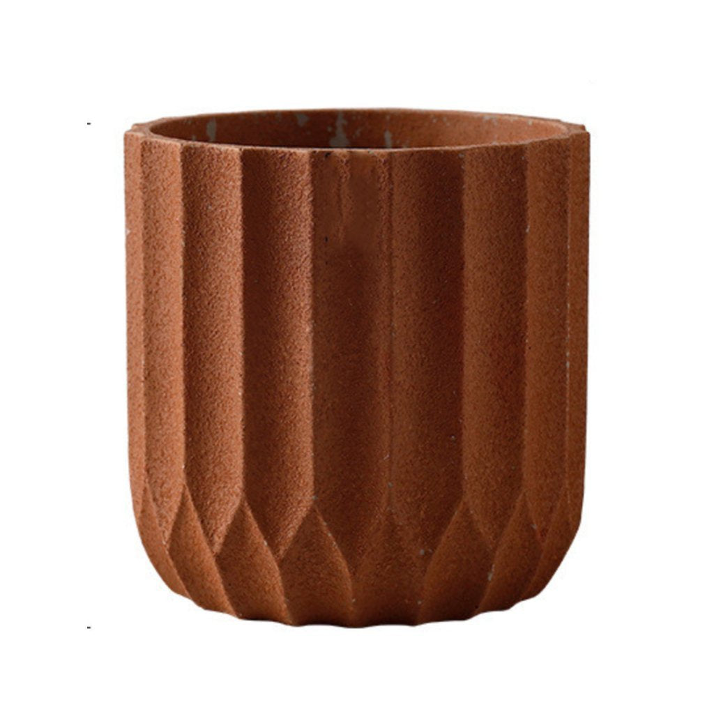 Solid Terracotta Concrete Planter - Small ZD-031S