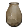 Brown Smoked Irregular Glass Vase - Large FB-ZS1931B