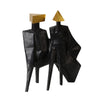Gold & Black Block Figure Sculpture - A FA-SZ2015A