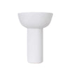 White Ceramic Pillar Bowl - Tall