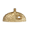 Gold Ceramic Oblate Vase - Medium FA-D1904B