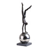 Resin Figurative Sculpture on Metal Ball FC-SZ2119A