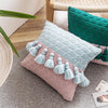 Boho Knitted Cushion with Tassels MND214