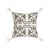 Black & White Woven Tribal Cushion with Ivory Tassels MND229