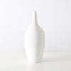 White Textured Ceramic Vase with Long Neck - Medium ZD-094