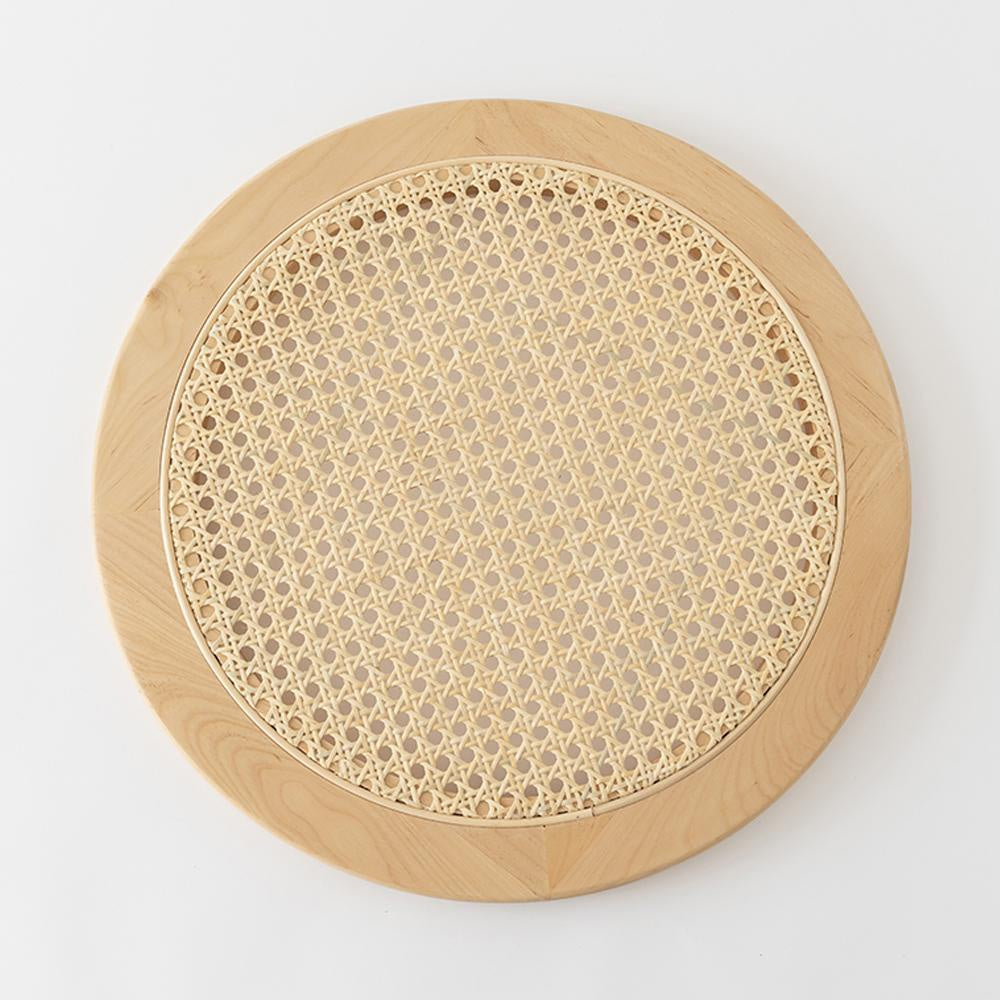 Round Cane Tray - Beech 200191HLW-SNAT