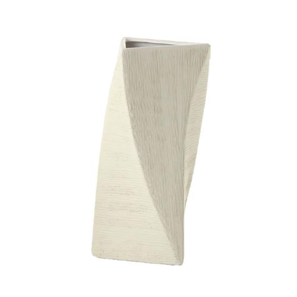 White Ceramic Hand Scribed Vase HPLX0195W1