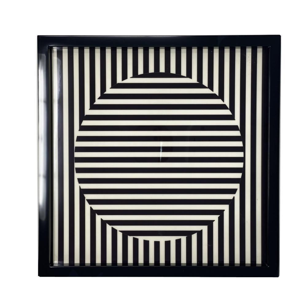 Black & White Piano Lacquer Tray DX190016