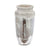 Ceramic Distressed Vase with Silver Finish 1196