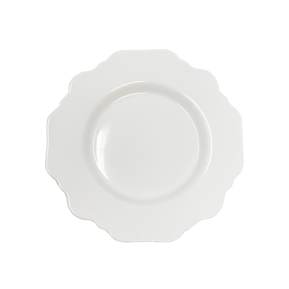 Sunflower Appetizer Plate - White المطبخ وتناول الطعام