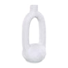 White Textured Ceramic Bud Vase - Large ZD-153