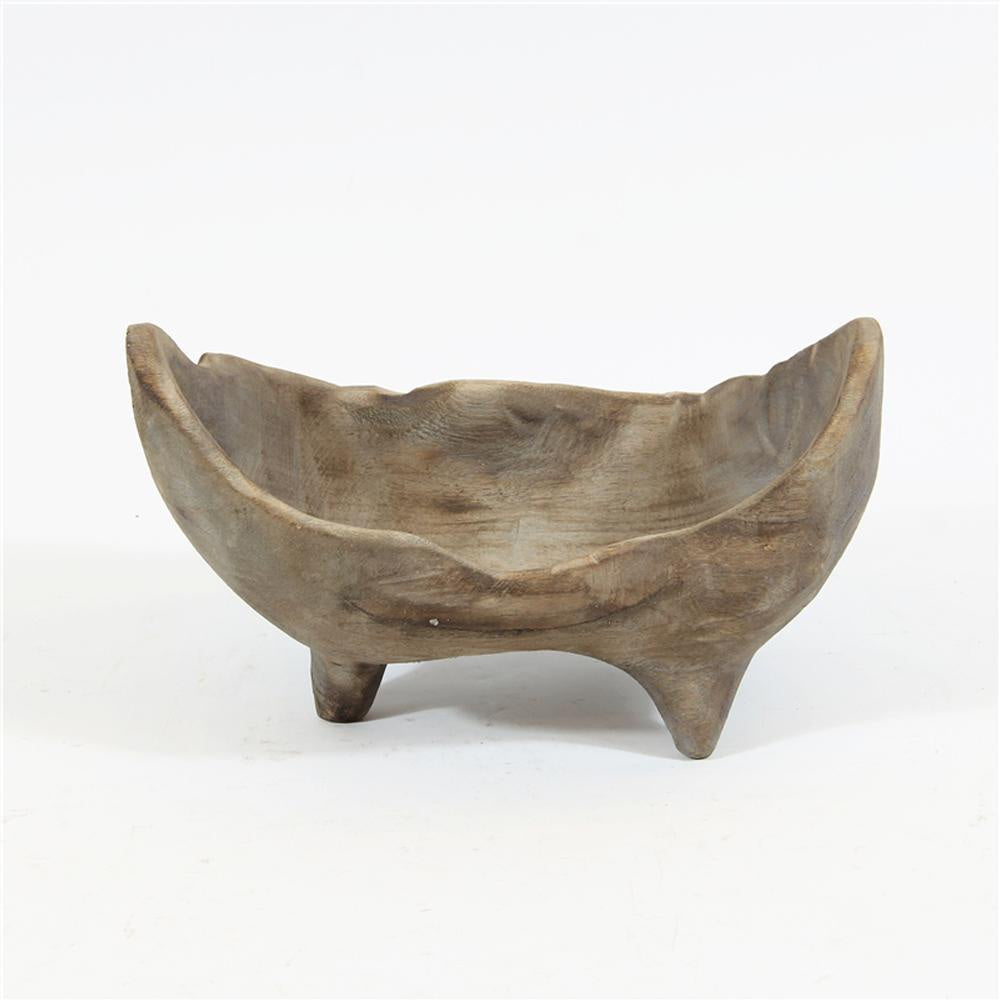 Wooden Irregular Bowl with Feet - Medium CF18634B