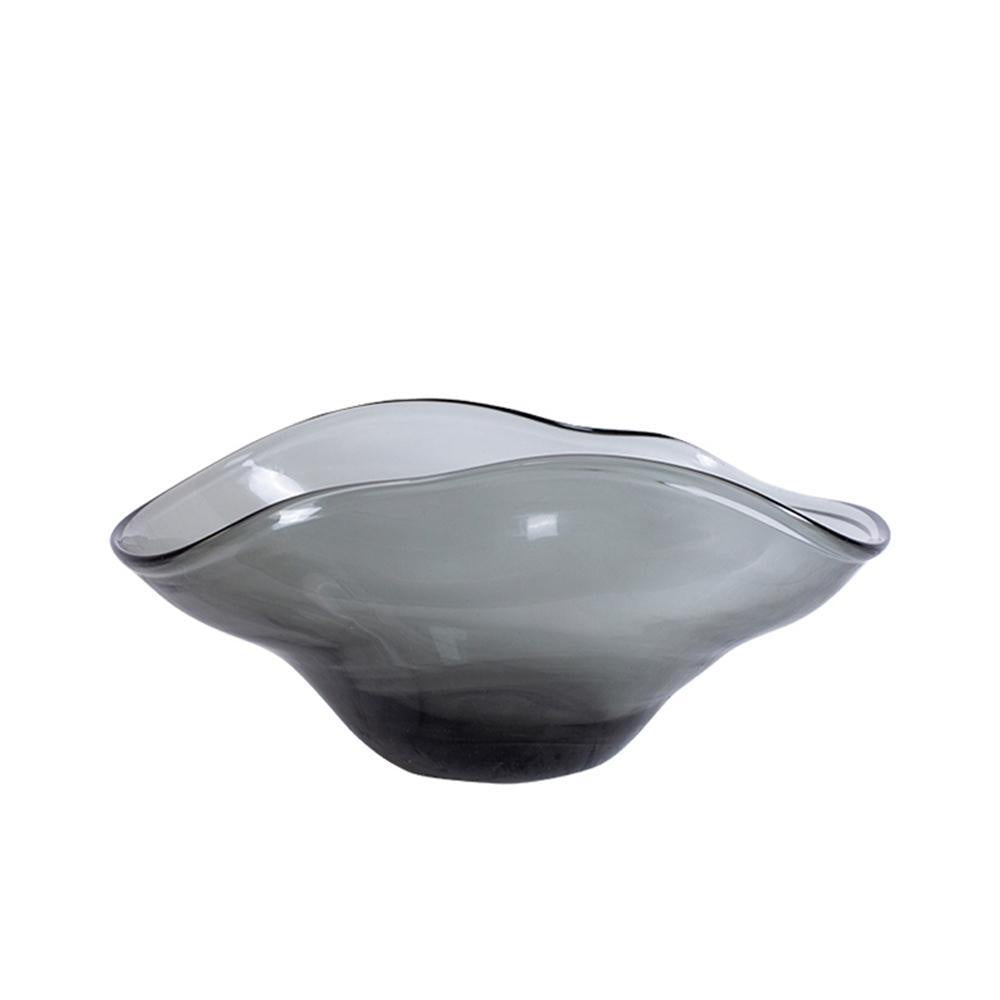 Grey Glass Decorative Bowl FB-ZS2053