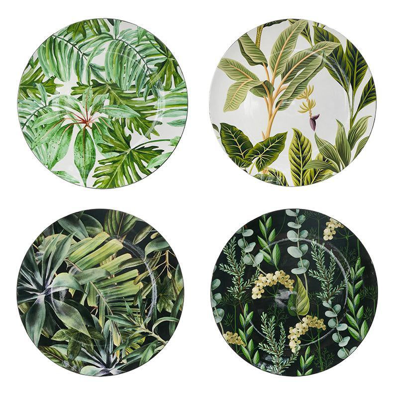 Set of 4 Tropical Charger Plates 48618-DS