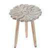 Concrete Top Accent Table with Wooden Legs D8034