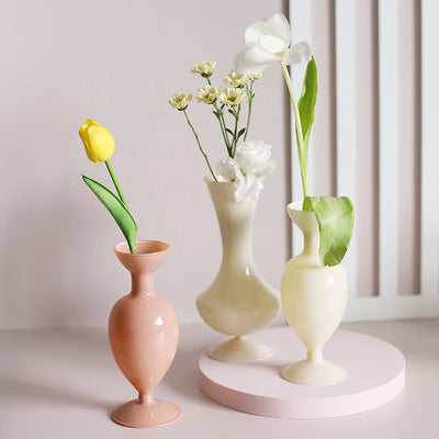 Ivory Glass Vase LT656-W2