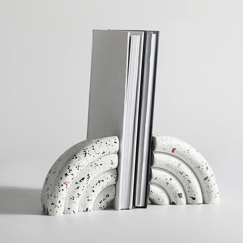 Terrazzo Arch Bookends - Set of 2 D0092