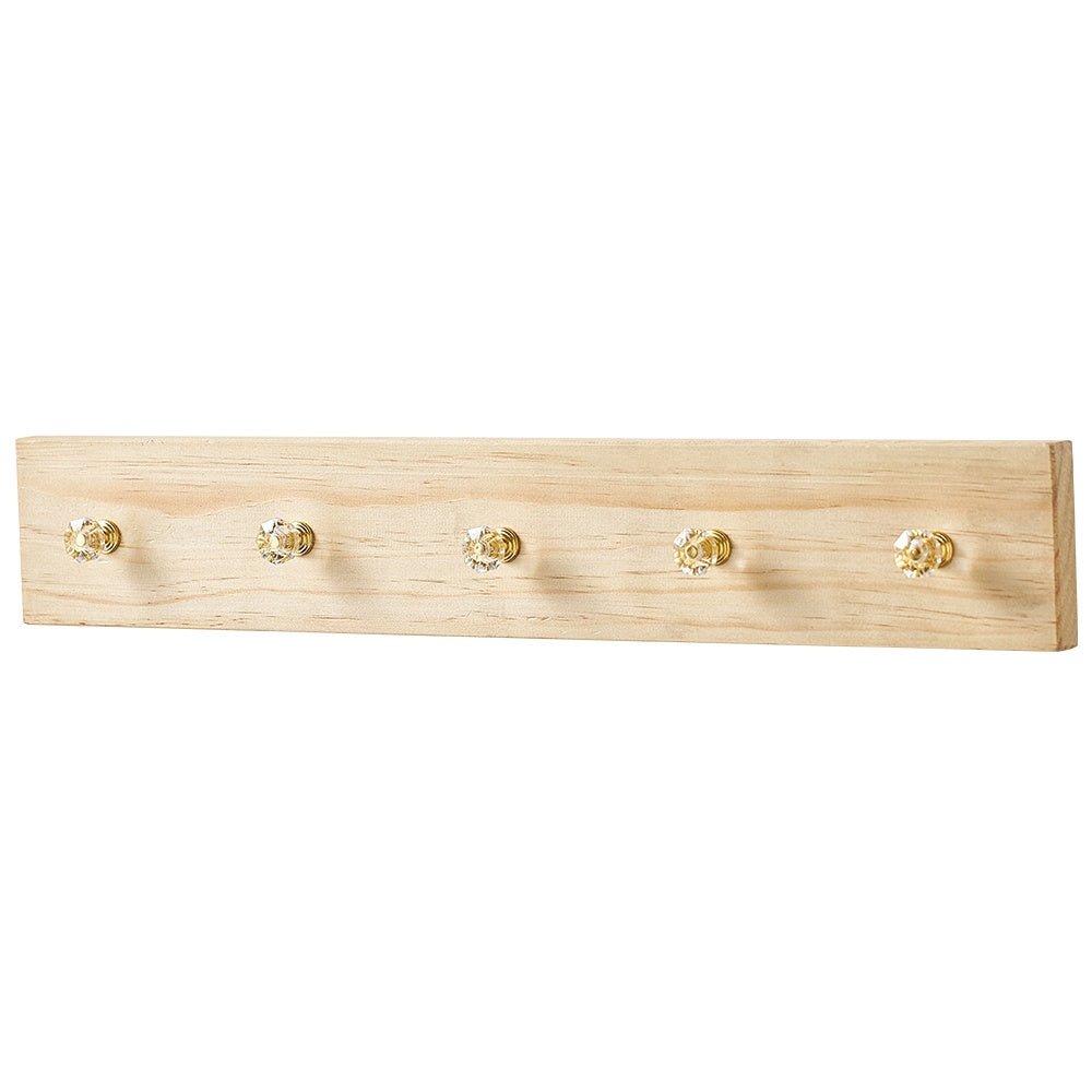 Wooden Wall Hooks with Crystal Look Detail SHDG1065006