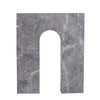 Grey Marble Geometric Sculpture - A ديكور المنزل