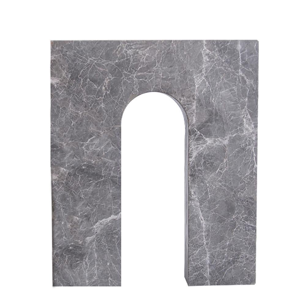 Grey Marble Geometric Sculpture - A FB-T2027A