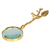 Gold Brass Magnifying Glass with Decorative Handle FL-Y836